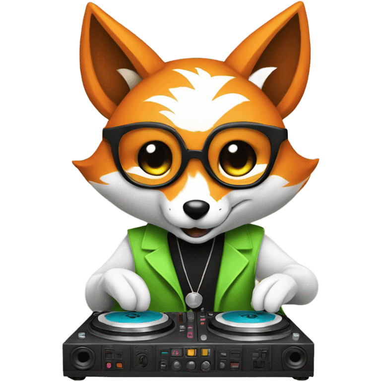 Kitsune fox djing  emoji