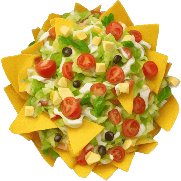 big nacho salad  emoji