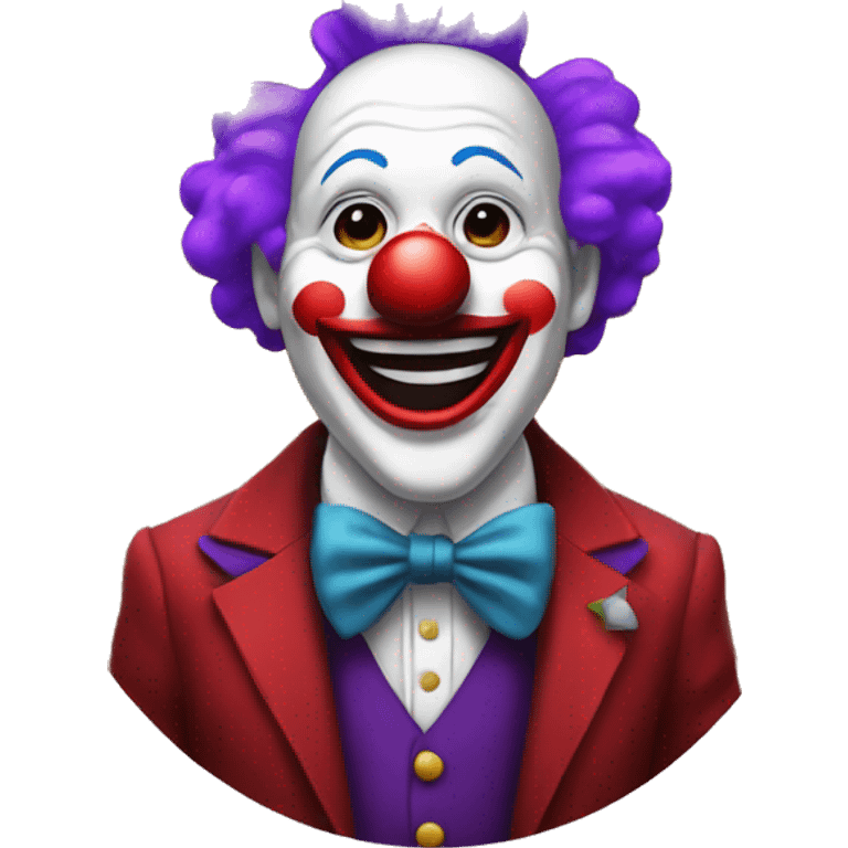 Clown in formal attire  emoji