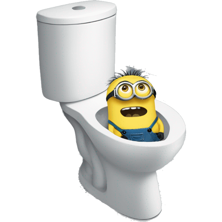 minion in toilet emoji