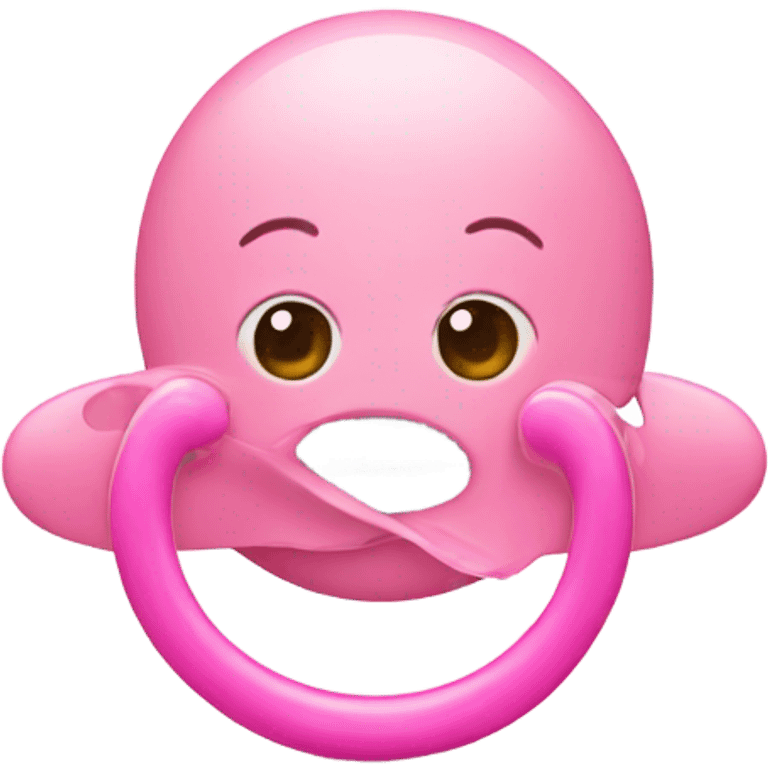 pink pacifier  emoji