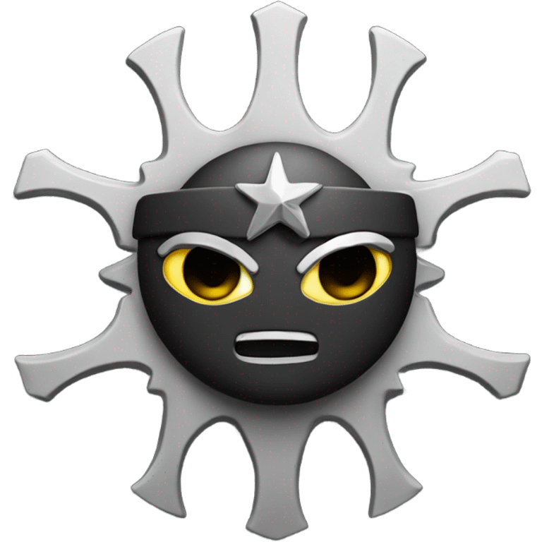 Ninja star with guns on it emoji