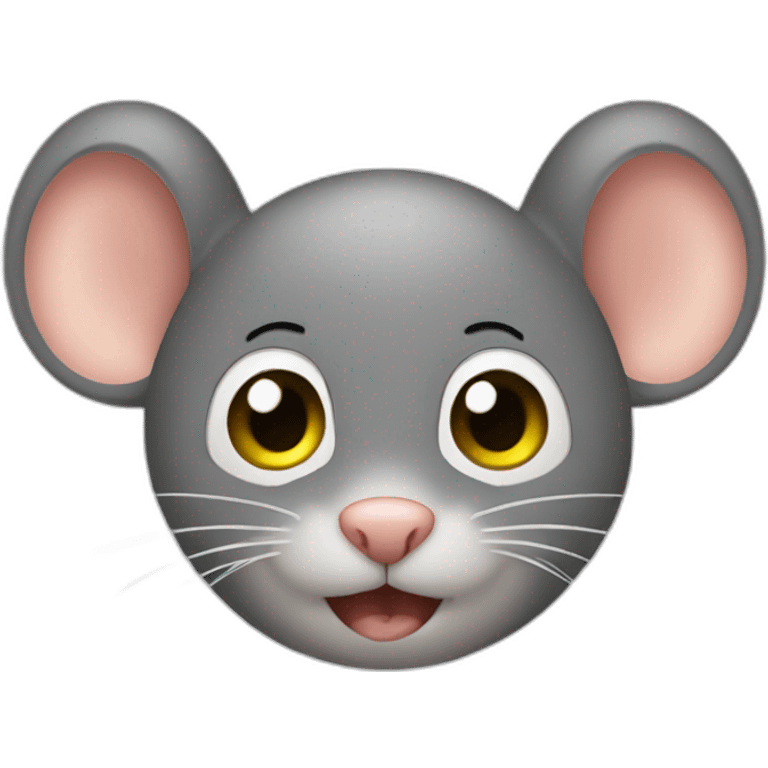 Mouse with boys face emoji