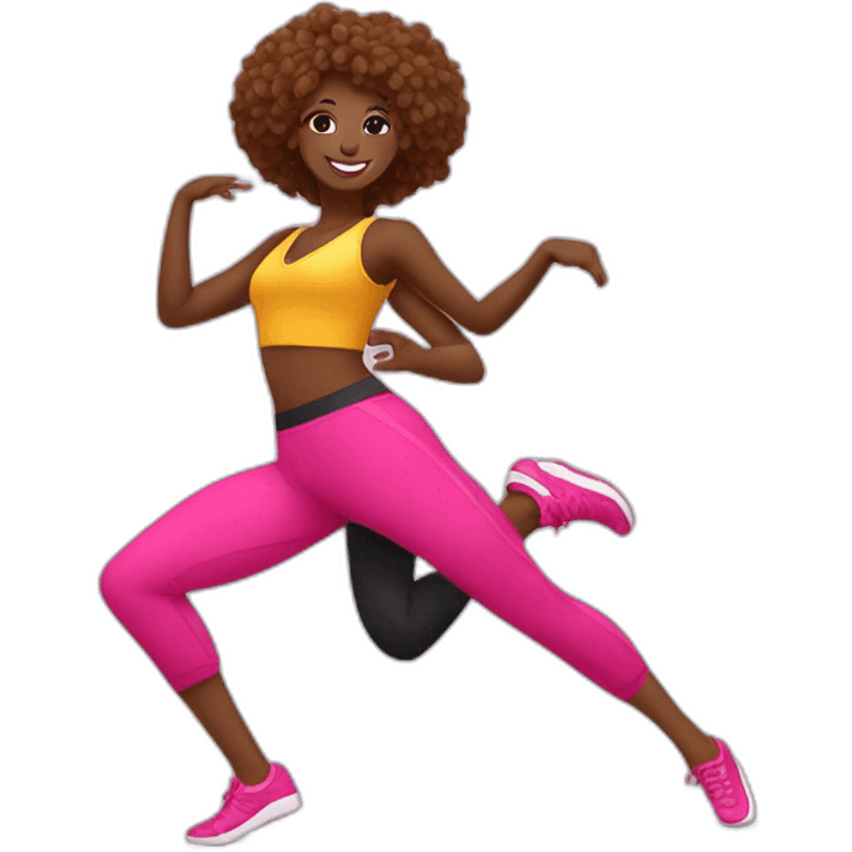 danseuse de zumba en couple  emoji