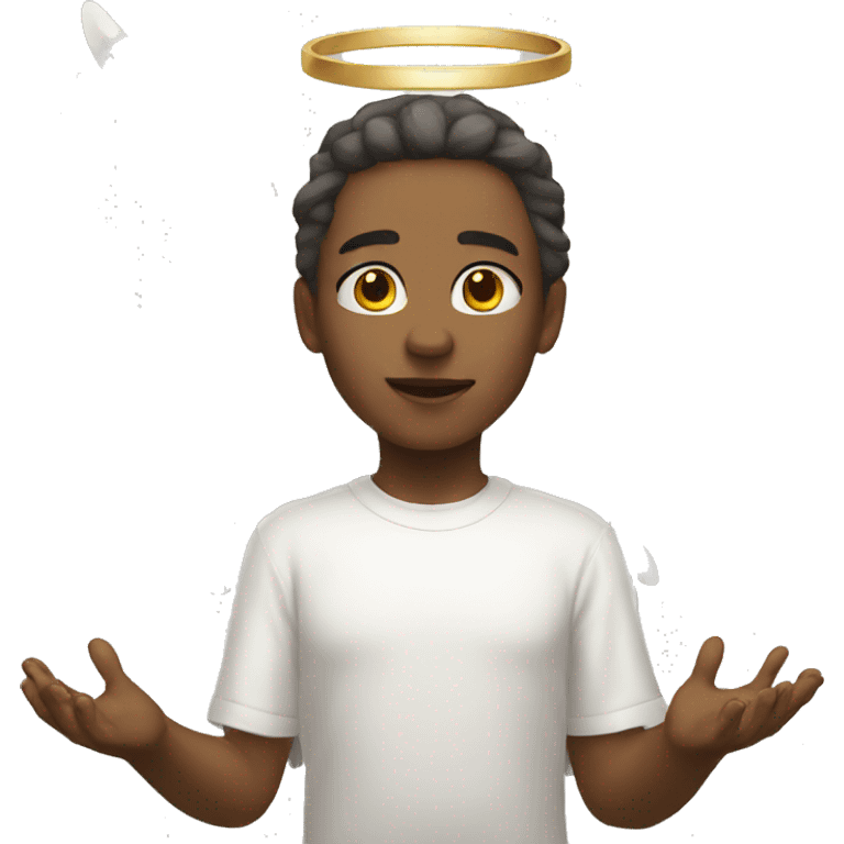 angel worship emoji