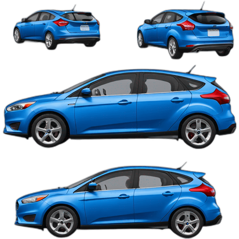 Blue ford focus car emoji