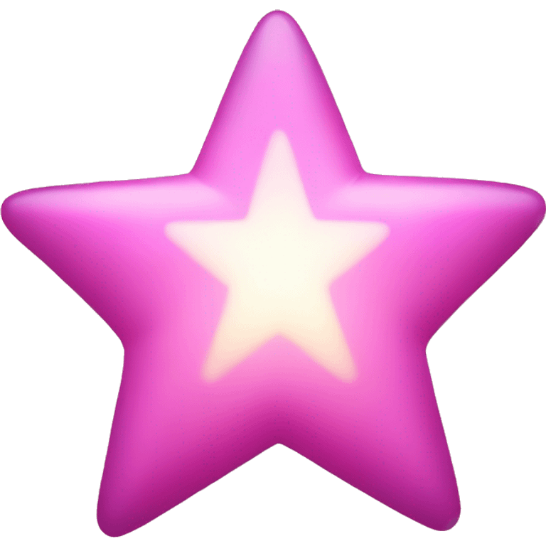 pink star that shines emoji