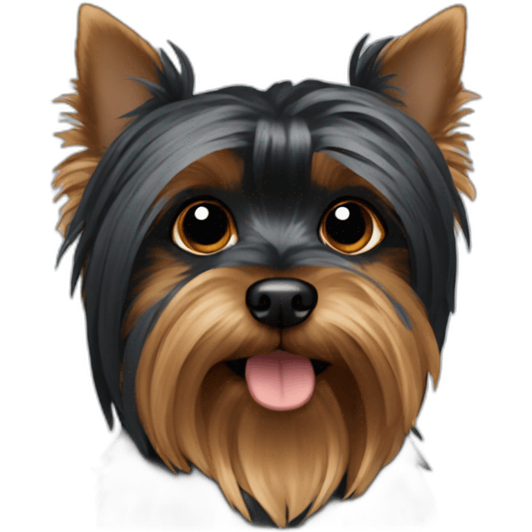 Black Yorkshire Terrier emoji