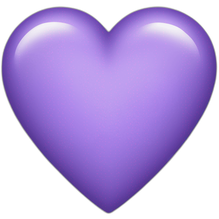 Coeur violet sur cœur blanc emoji