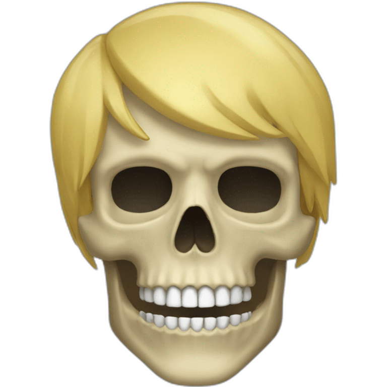 Skull-man-blond emoji