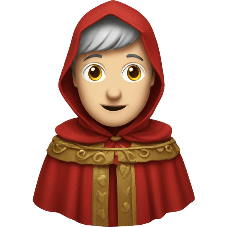 Petrarch in a red cloak emoji