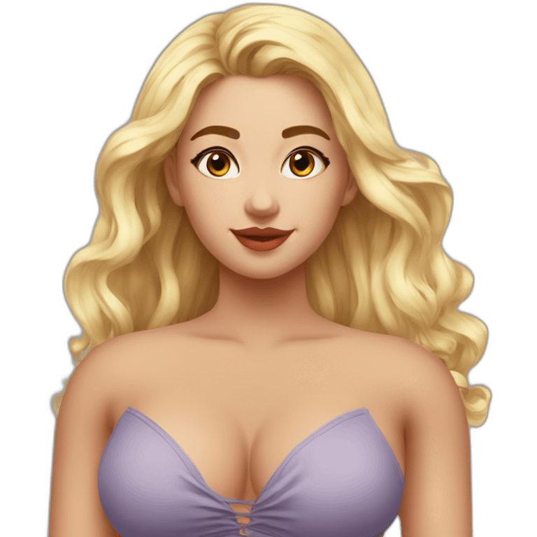 gorgeous voluptuous blonde 20 year old full body emoji