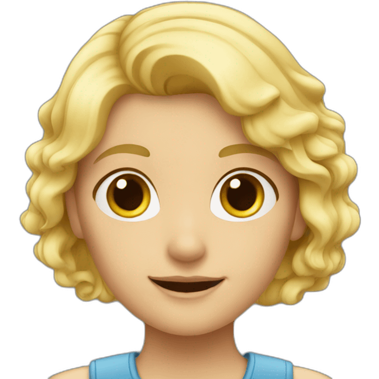 blond german girl emoji