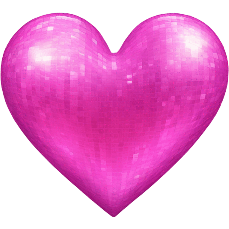 Pink disco heart emoji