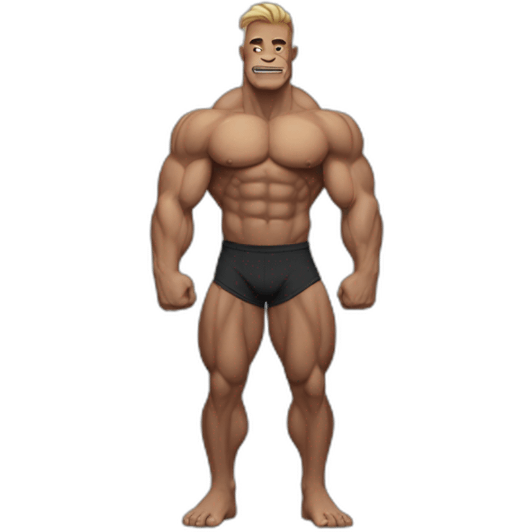 Bodybuilder komodo emoji