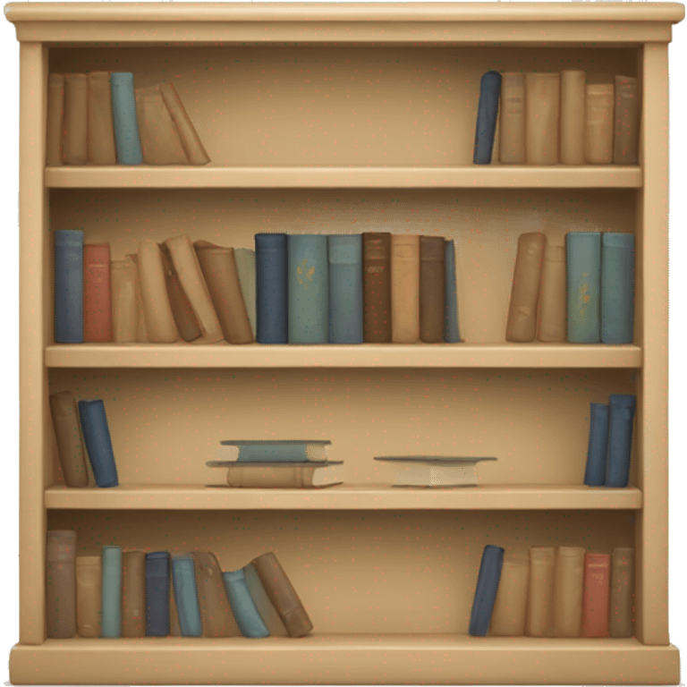 beige bookshelf emoji