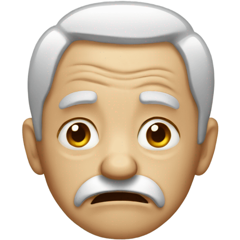 Crying old man emoji