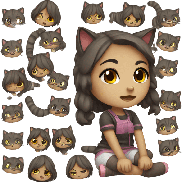 chibi cat girl emoji