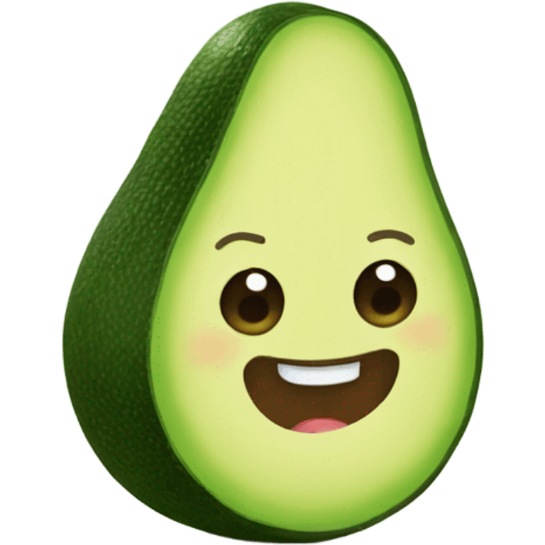 avocado waving hand emoji