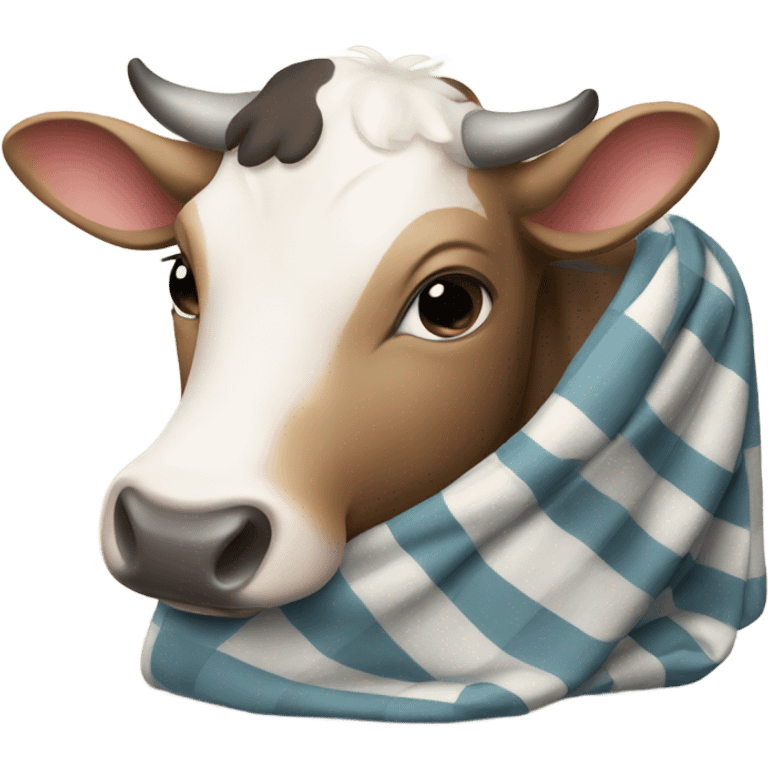 cow with a blanket emoji