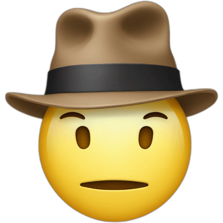 head with a hat but the hat is a hand scratching the head emoji