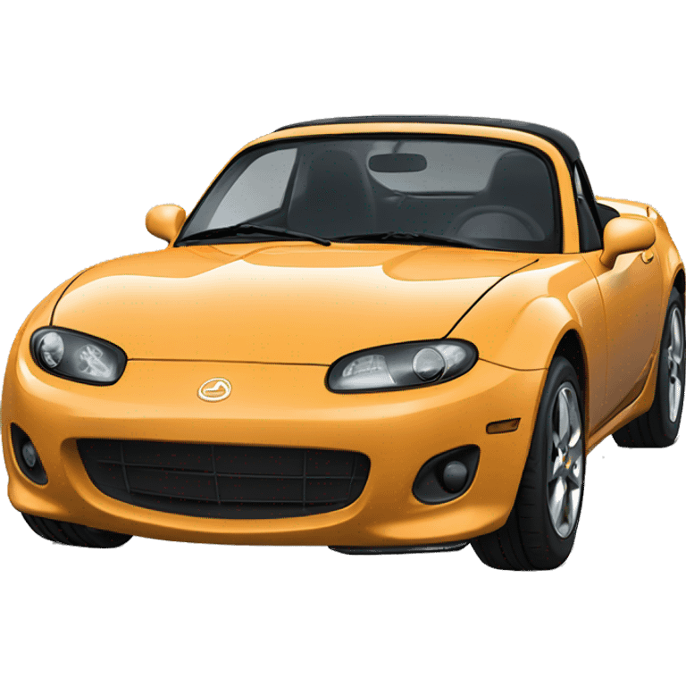 I am a happy man with a miata emoji