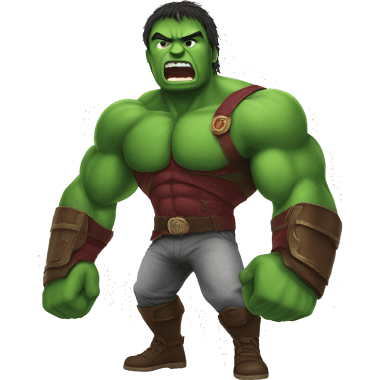 Elon fighting rhulk emoji