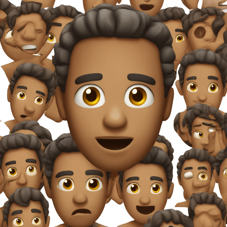 Brazilian man have a surprised  emoji