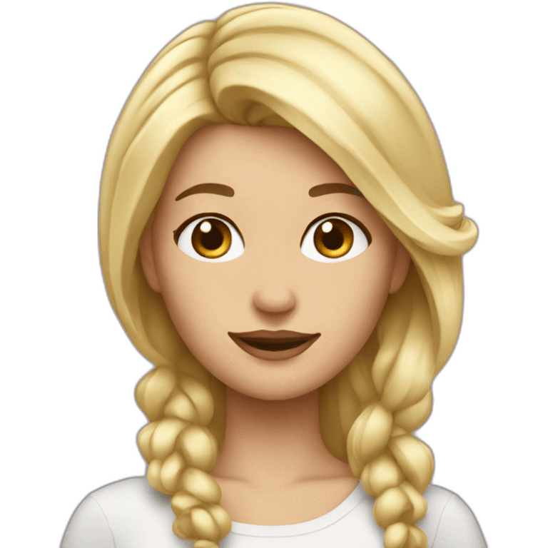 emeline blond haired emoji