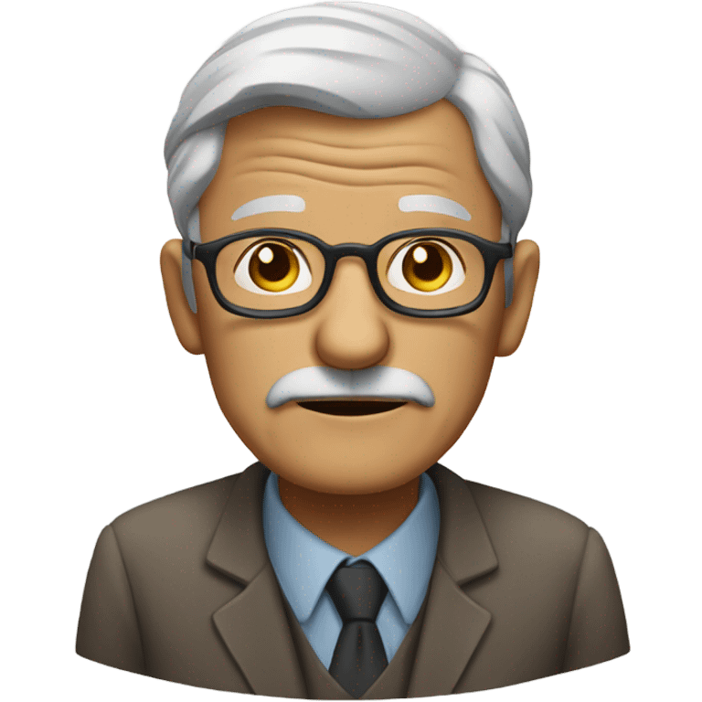 Old man with glasses  emoji