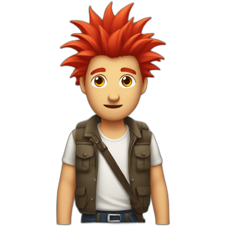 red-spiked-haired-guy emoji