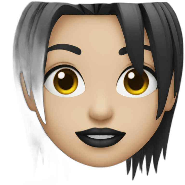 Punk chica gotica emoji