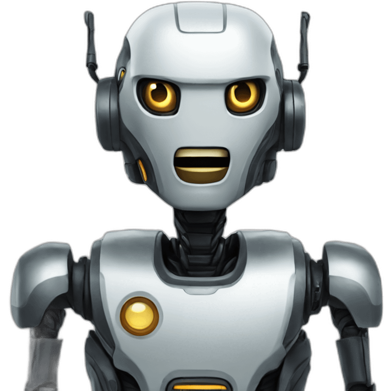 zer0 the robot but pleasantly surprised emoji