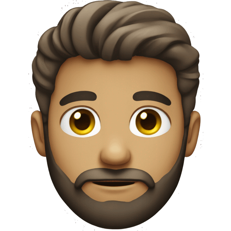 bearded boy looking at you emoji