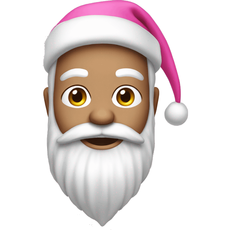 Pink Santa emoji