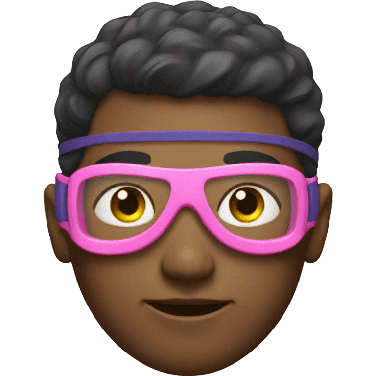 Swimmer with pink goggles emoji