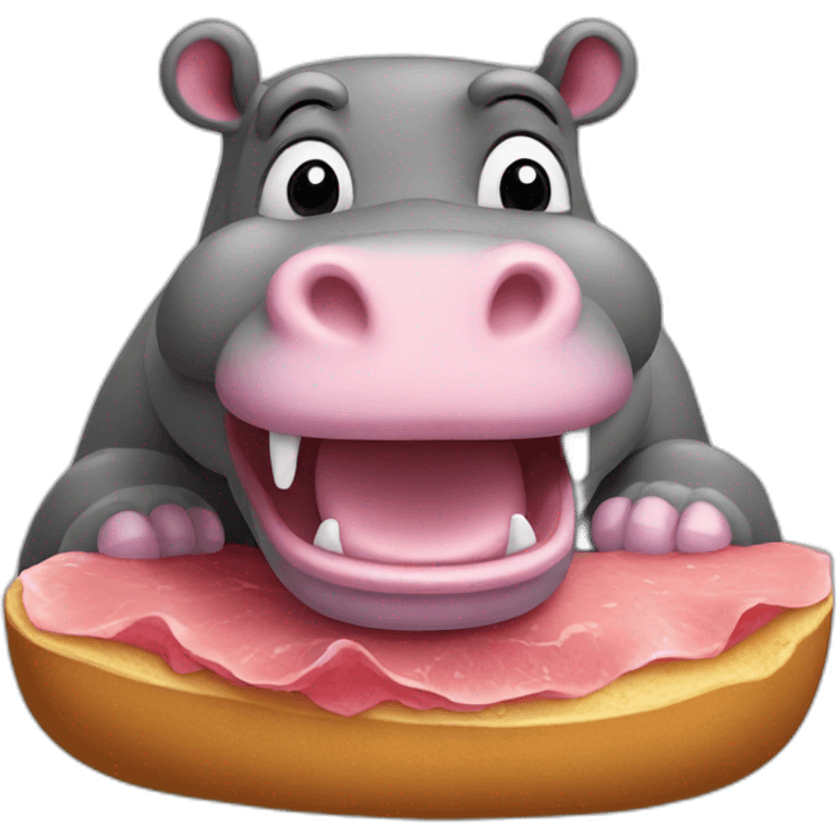 Hungry hippo emoji