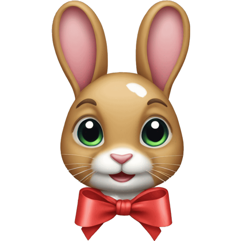 Rabbit with ribbon emoji