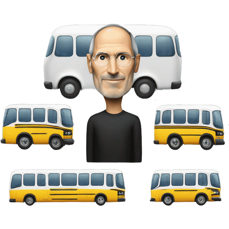 Steve jobs but he’s a bus emoji