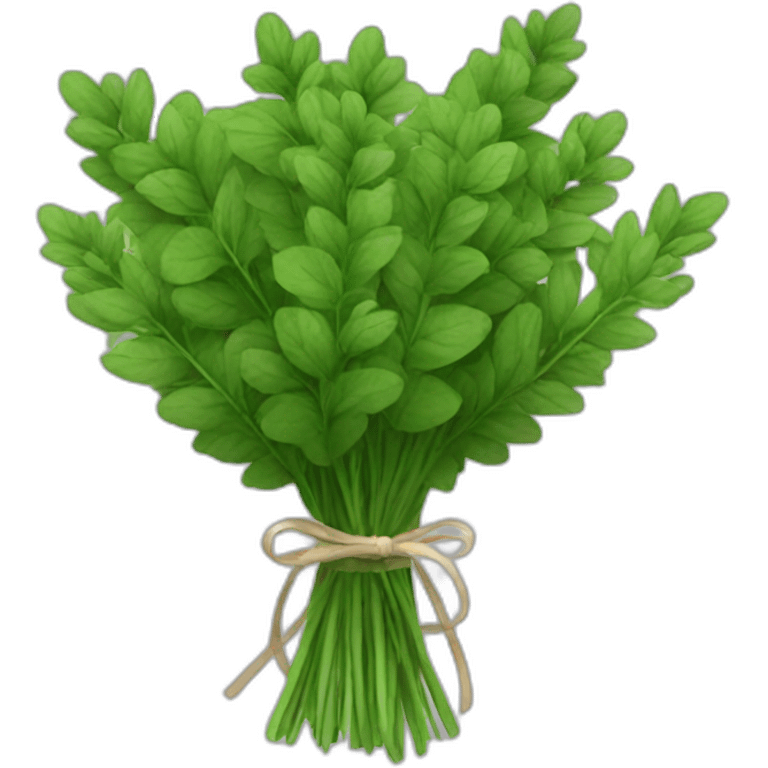 bouquet of green herbs emoji