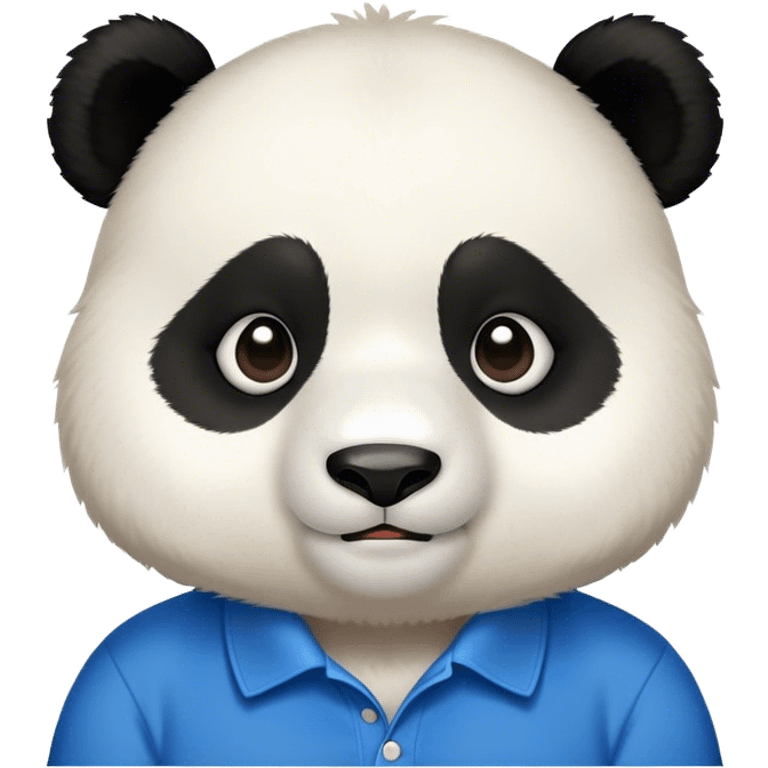 Panda in a polo shirt emoji