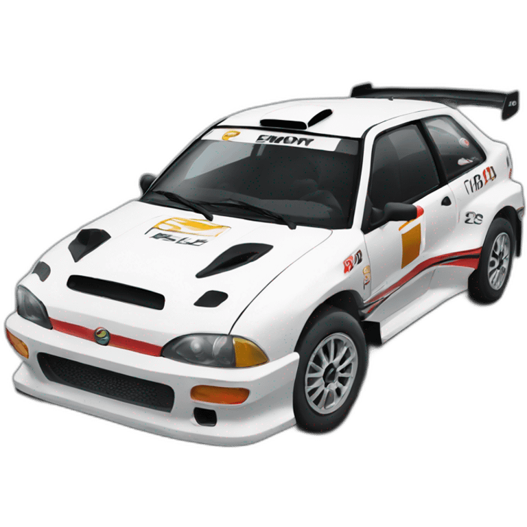 Rally car emoji