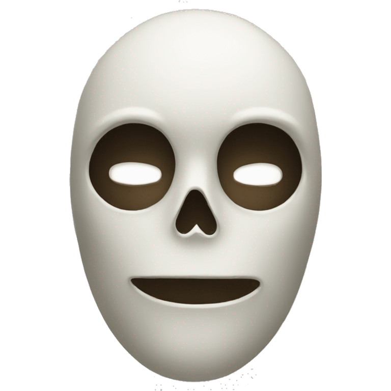 boring face with skull mask emoji