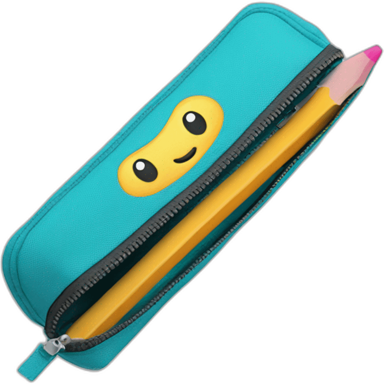 pencil case with zipper emoji