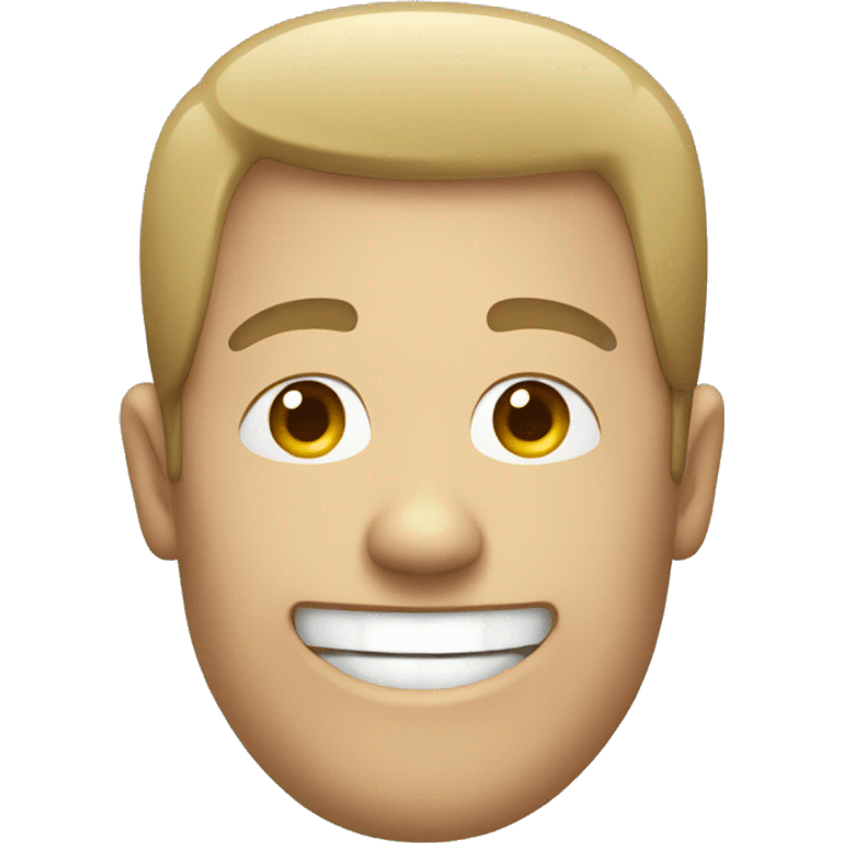 a man in a toilet smiling emoji