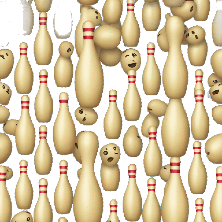 Bowling potato pins emoji