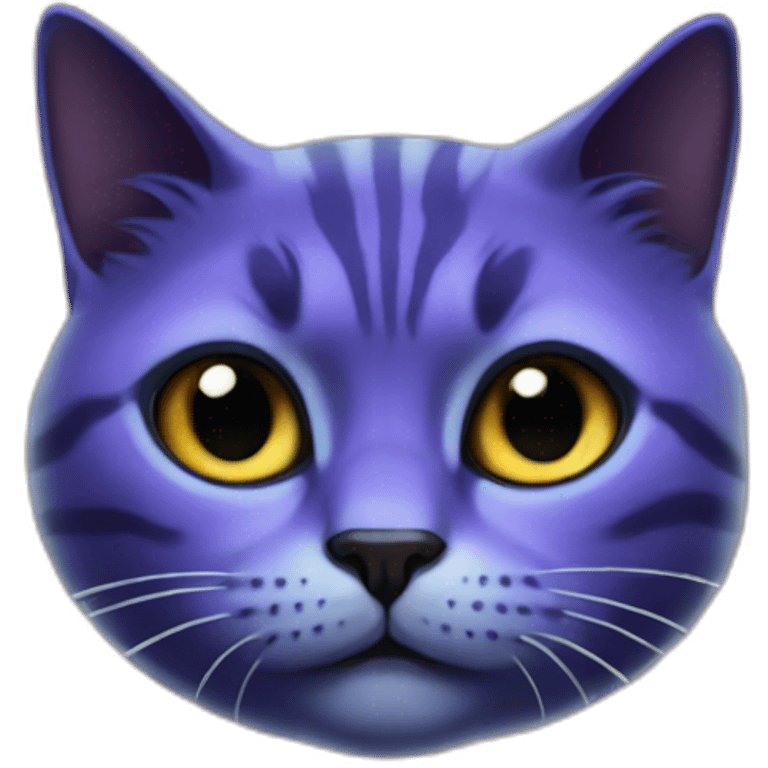 realistic galaxy and surprising cat face emoji