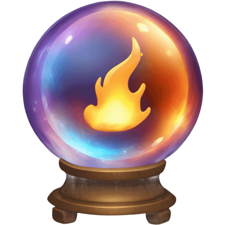 fire fortune telling ball emoji