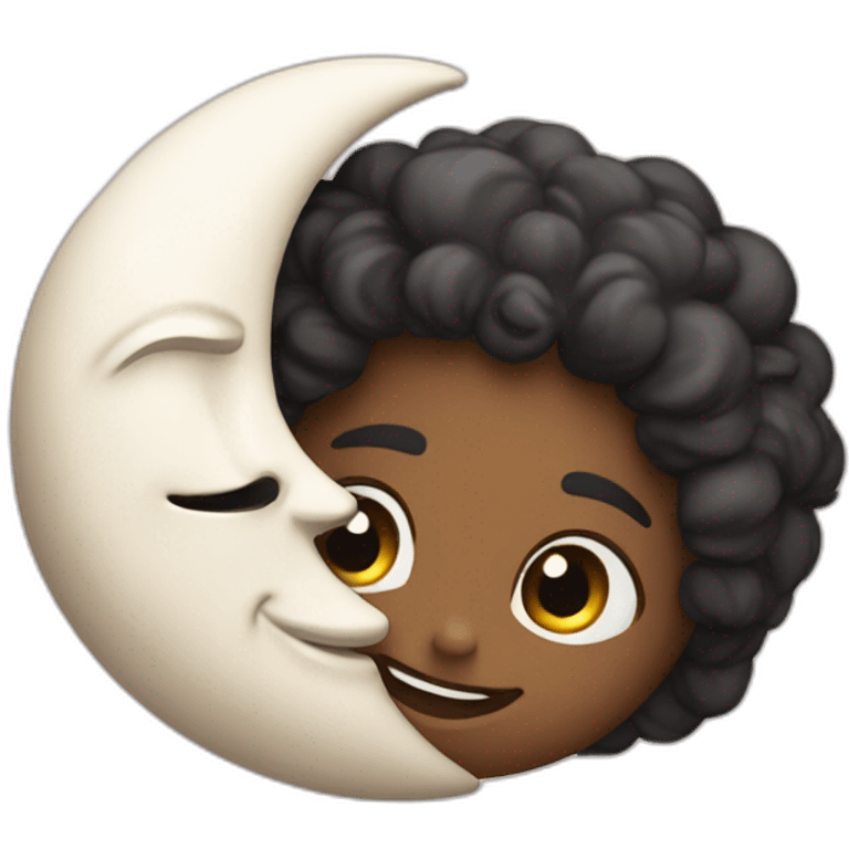 Love you to the moon and back emoji