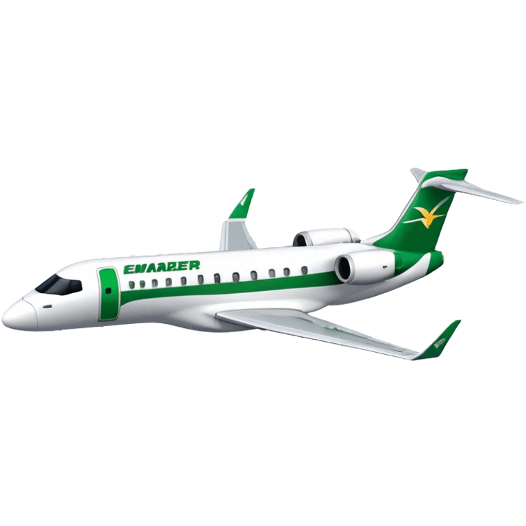 Embraer E-Jet - Embraer (Model Year: 2021) (Iconic colour: Green with white) emoji